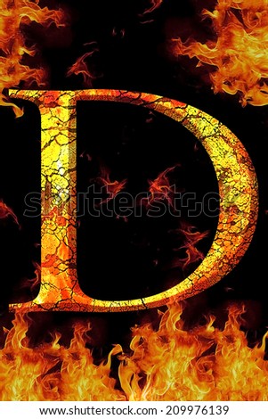D Fiery Letter Font Stock Photos, Images, & Pictures | Shutterstock