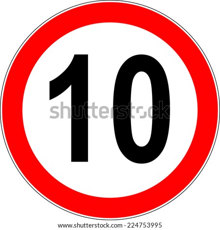 Interstate 10 Highway Sign Stock Vector 99880391 - Shutterstock