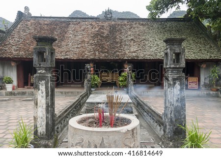 Dinh Tien Hoang temple in Hoa Lu, Vietnam