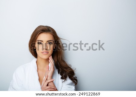picture of beautiful woman beautiful woman in spa salon