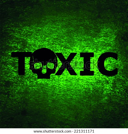 toxic vector - stock vector