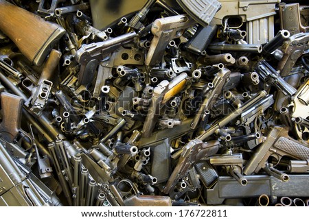 Pile Of Weapons Stock Photos, Images, & Pictures | Shutterstock