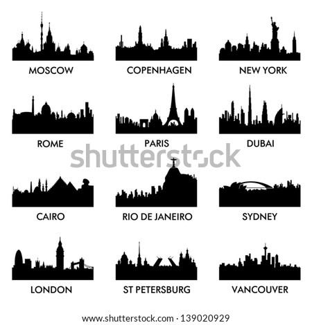 city ??silhouette vector