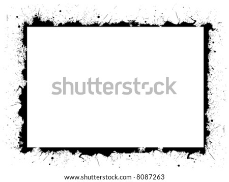 Vector Frame Ink Border Mascara On Stock Vector 8087263 - Shutterstock