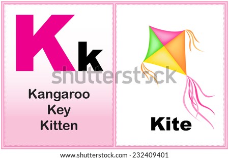 alphabet letter k clipart few similar stock vector 2018 232409401 the letter k