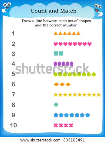 Writing Practice Number Eight Printable Worksheet Stock Vector