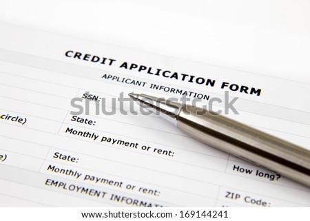 blank credit application
