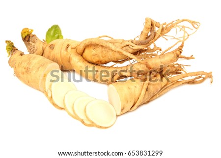ginseng isolated on white background
