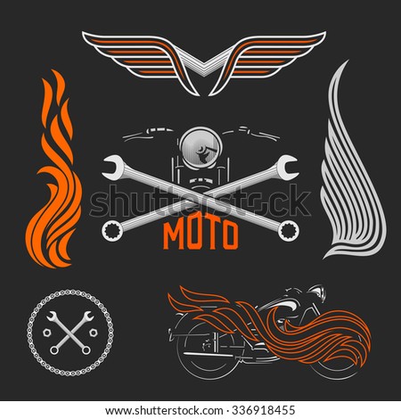 Motorcycle Logo Stock Photos Royalty Free Images Vectors Shutterstock Motorcycle Logo Design Templates