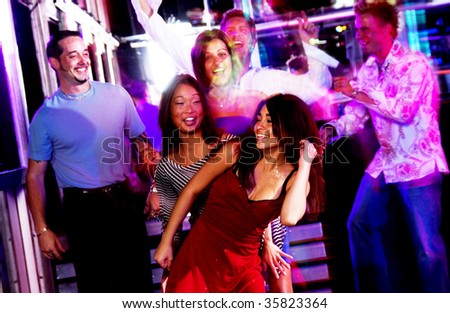 Young Men Women Dancing Nightclub Stock Photo 13940917 - Shutterstock