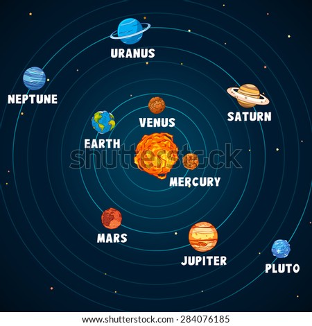 Set Universe Infographics Solar System Planets Stock Vector 254882347 ...