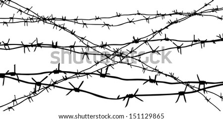 Barbed Wire Vector Stock Photos, Images, & Pictures | Shutterstock