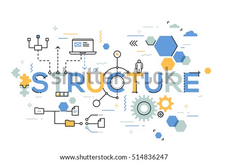 Creative Organization structural organization business process arranging structure stock Creative Organization structural organization business process arranging structure stock