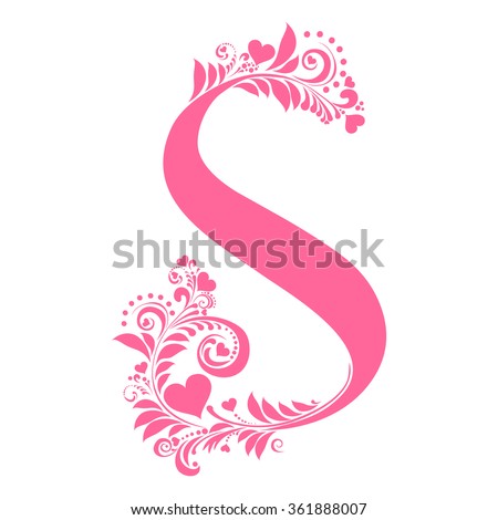 letter b vector heart Romantic S Isolated Letter On 361888007 Vector White Stock