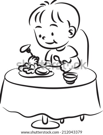 Mealtime Stock Vectors & Vector Clip Art | Shutterstock