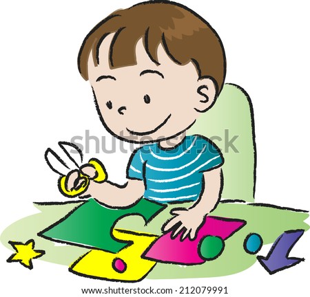 Children Doing Crafts Stock Photos, Images, & Pictures | Shutterstock