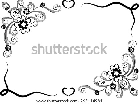 borders designs black and white