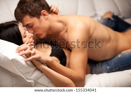 young lovers kissing on the couch girls holding dick nude