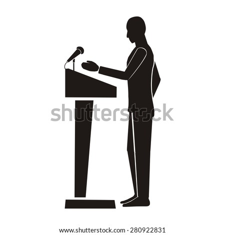 Computer Drawing Vector Silhouette Figure Profile Stock Vector ...