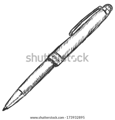 of pen sketch Pen Free Images Royalty Vectors Cartoon & Images, Stock