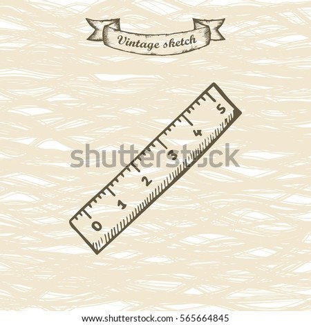 ruler show sketch & Stock Ruler Vectors Images Free Images, Royalty