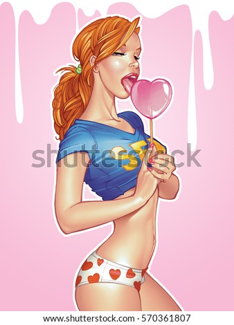 Sexy cartoon pin up girls