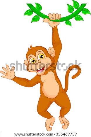 Monkey Hanging From Tree Stock Images, Royalty-Free Images & Vectors ...