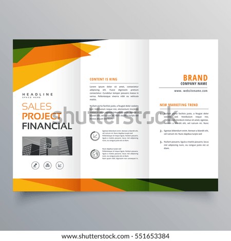 trifold brochure template presentation abstract geometric stock trifold brochure template presentation abstract geometric stock, Presentation templates