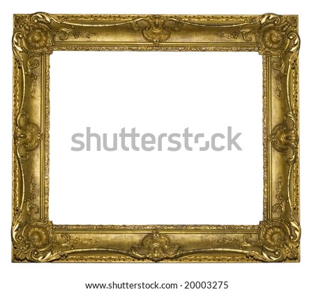 Vintage Gold Picture Frame Stock Photo 9434806 - Shutterstock