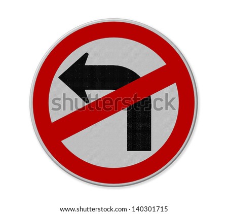 No left turn road sign Stock Photos, Images, & Pictures | Shutterstock