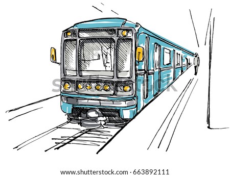 Subway station sketch