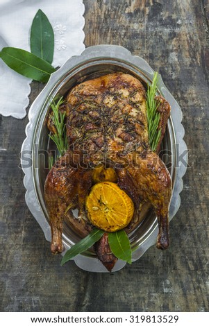 stuffed duck roast