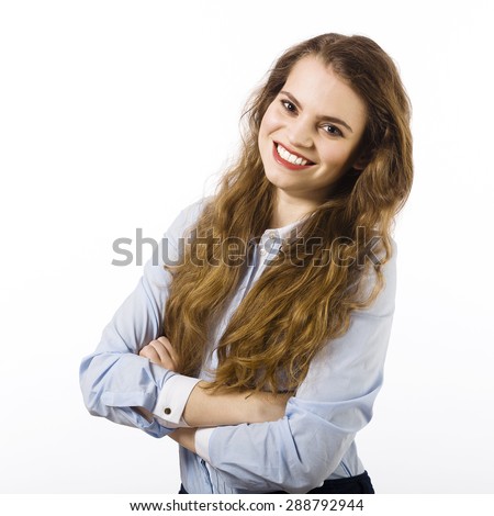 https://thumb7.shutterstock.com/display_pic_with_logo/1594922/288792944/stock-photo-portrait-of-a-beautiful-smiling-young-woman-dressed-in-a-blue-shirt-on-a-white-background-in-288792944.jpg