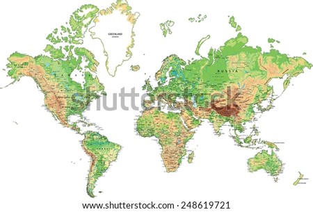 Physical Map Africa Stock Photos, Images, & Pictures | Shutterstock