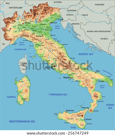 Italy Map Stock Photos, Images, & Pictures | Shutterstock