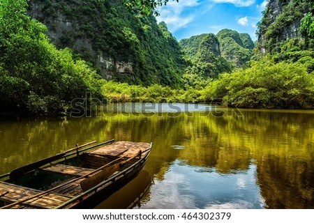 On the boat at Trang An - Ninh Binh