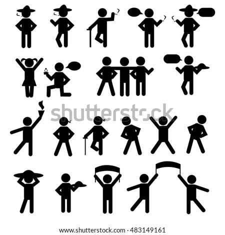 figure action icon vector & Royalty Images Stock Vectors Free Shutterstock Images,