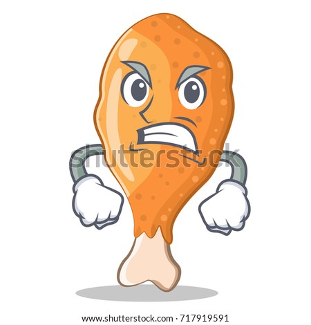 Illustration Cartoon Meat Stock Vector 84350299 Shutterstock Angry Fried Chicken