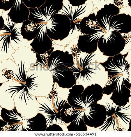 Abstract ethnic vector seamless pattern tribal art boho print vintage black and white flower Abstract ethnic vector seamless pattern tribal art boho print vintage black and white flower