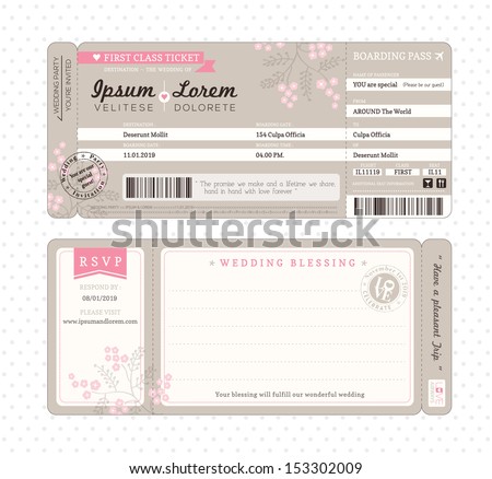 Boarding Pass Stock Images Royalty Free Images Vectors Shutterstock Boarding Pass Invitation Template