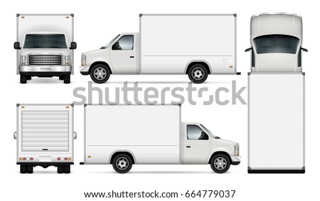 Download Van Template Car Branding Advertising Isolated 스톡 벡터 ... Yellowimages Mockups