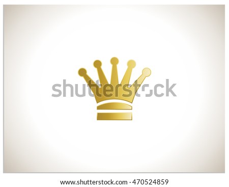 King Crown Abstract Logo Design Vector Stock Vector 404061406