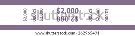 Currency Strap Band Make Easy Organize Stock Vector 263061722