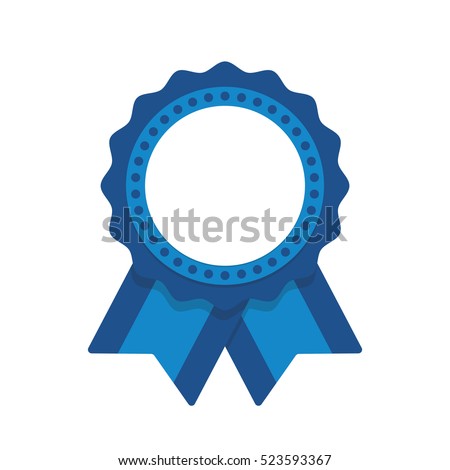 Seal Ribbon Blue Vector Stock Vector 523593367 - Shutterstock