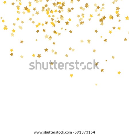 Gold Star Vector Shine Confetti Pattern Stock Vector 591373154 ...