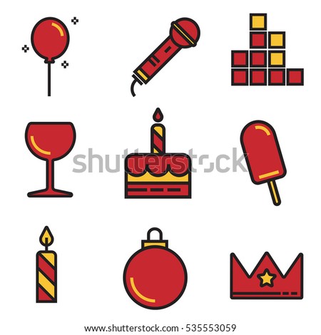 happy new year icons happy new year icons set line stock vector 583313758 happy new year icons happy new year icons set line stock vector 583313758