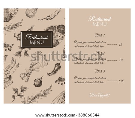 vector meat steak sketch drawing menu stock vector royalty free