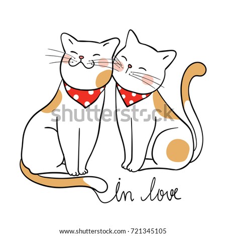 Vector Illustration Draw Character Design Couple Stock Vector 555053863 ...