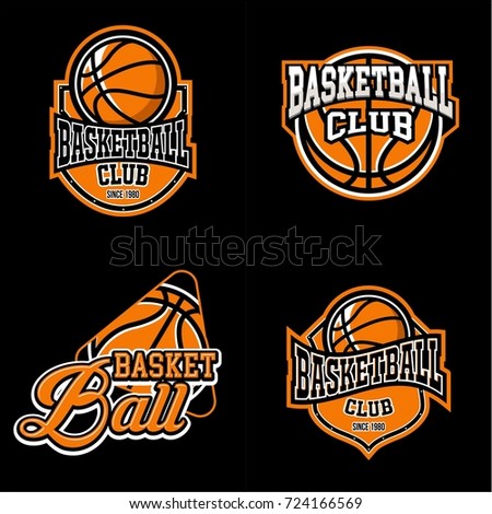 Basketball Logos American Logo Sports Stock Vector 385672627 - Shutterstock