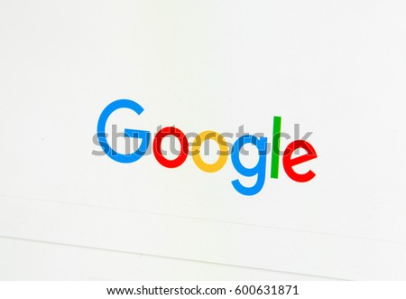 Milan, Italy - February 27, 2017: Google website on laptop screen. Google.com logo